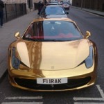 Ô tô - Xe máy - Ferrari 458 Spider mạ crôm bóng loáng tại London