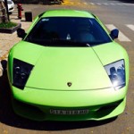 Ô tô - Xe máy - Lamborghini Murcielago xanh cốm thay biển số xe