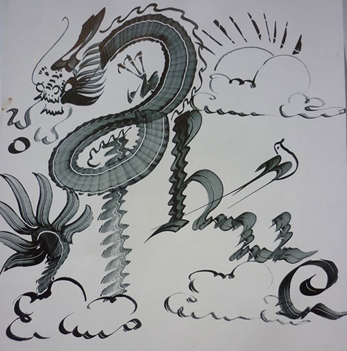 Cậu bé lớp 5 biết vẽ chữ như rồng phượng - 13