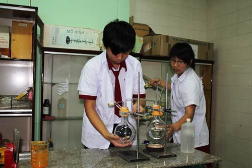 HS lớp 11 chiết xuất chất chống ung thư từ cây nghệ vàng - 1