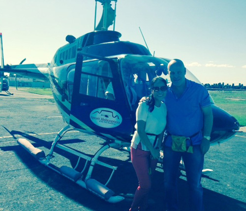 Vợ chồng Thu Minh đi trực thăng du ngoạn Nam Phi - 1