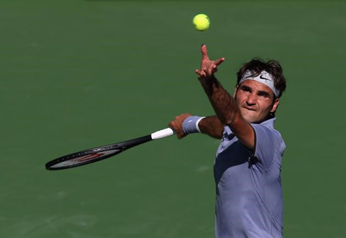 Federer đang hoàn thiện "vũ khí' giao bóng - 1