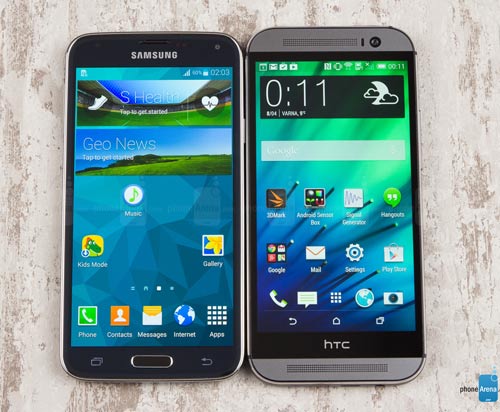 So sánh Samsung Galaxy S5 với HTC One M8 - 1