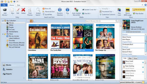 Quản lý kho phim dễ dàng với Movie Label 2014 - 2