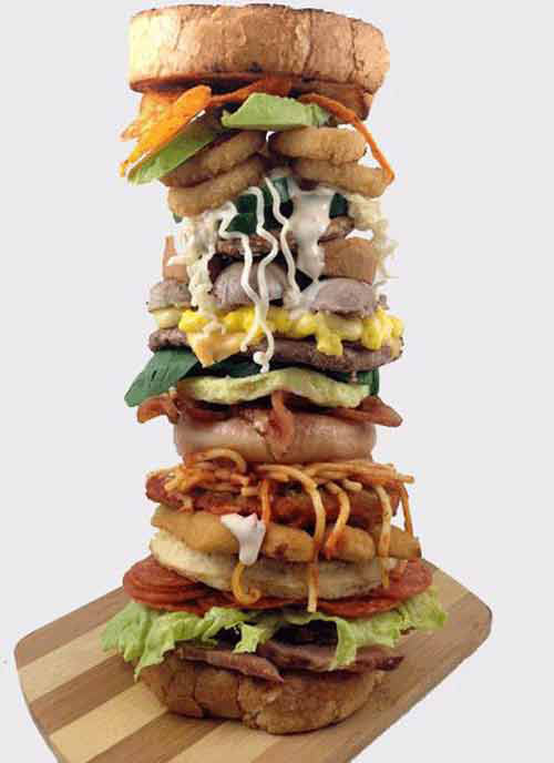 Độc đáo bánh sandwich có 26 tầng, mỗi tầng 1 vị - 1