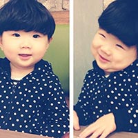 Bạn trẻ - Cuộc sống - “Cậu bé mặt bánh bao” đáng yêu gây sốt