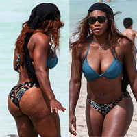 Bí quyết mặc đẹp - Serena Williams thô kệch với bikini họa tiết