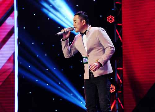 Lộ ảnh Khánh Bình nhái giọng thi X-Factor - 1