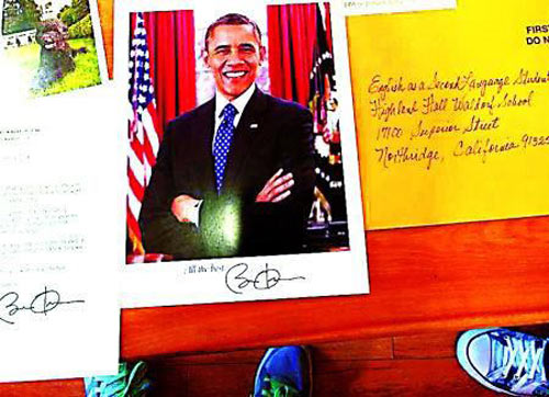 TT Obama viết thư giúp nữ sinh TQ làm bài tập - 1