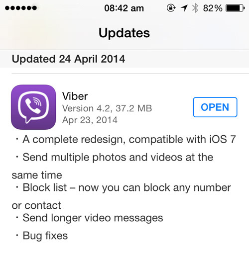 Viber tung bản cập nhật mới cho iPhone - 1