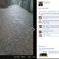 Ảnh Hà Nội ngập lụt tràn lên cả mạng xã hội
