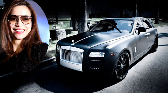 Hồ Ngọc Hà từng sở hữu chiếc Roll Royce Ghost trị giá hơn 10 tỷ đồng.

