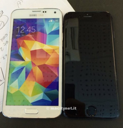 Hot: iPhone 6 đọ dáng cùng Galaxy S5 - 8