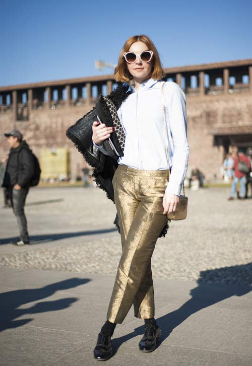 Tự tin với đồ ánh kim trên phố - 9