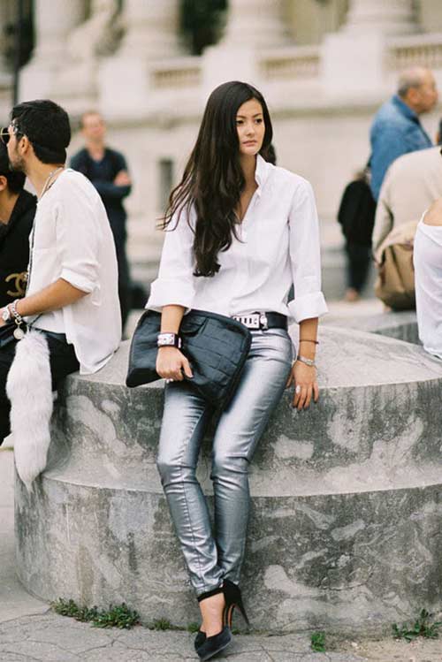 Tự tin với đồ ánh kim trên phố - 10