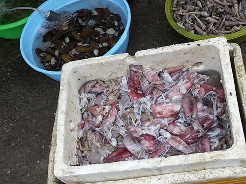 Mực da bong, râu rụng giá 10.000 đồng/lạng ở Hà Nội - 2