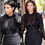 Bí quyết mặc đẹp - Kim Kardashian khoe áo ngực đẹp mắt