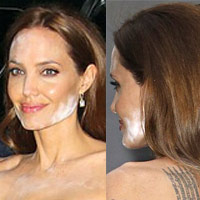 Xu hướng thời trang - Angelina Jolie lộ mặt loang lổ kỳ lạ
