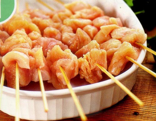 Gà nướng satay với xốt đậu phộng - 1