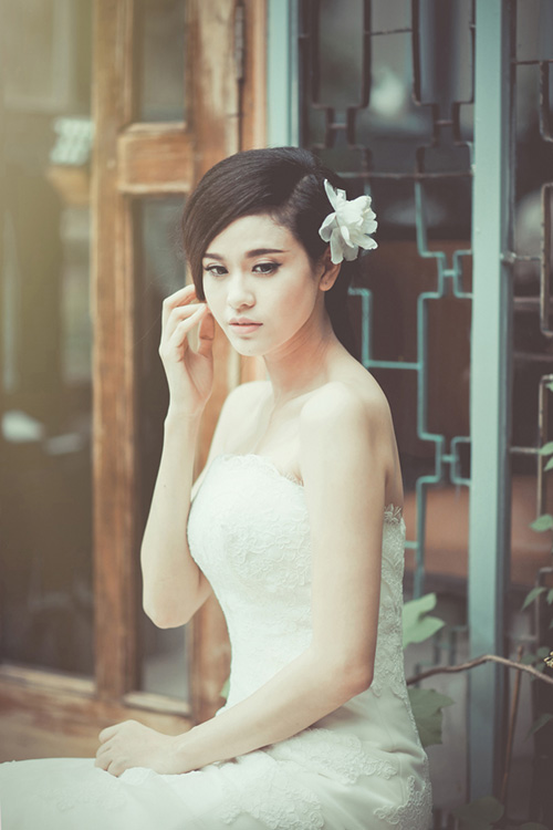 Gái 1 con Trương Quỳnh Anh mong được mặc váy cưới - 1