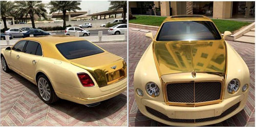 Bentley mulsanne mạ vàng tuyệt đẹp