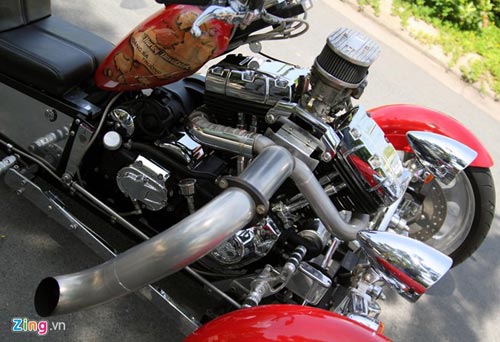 Harley-Davidson 3 bánh in hình quốc kỳ Việt Nam - 13