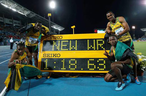 Không Usain Bolt, Jamaica vẫn phá kỷ lục thế giới - 1