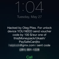 Sợ Virus ??? - iPhone tự dưng bị khóa và đòi tiền chuộc