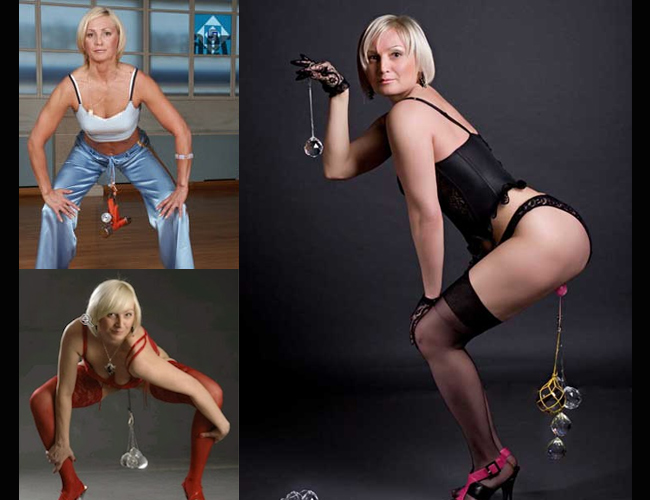 Tatiata Kozhevnikova, 42 tuổi đến từ Nga đã chính thức có tên trong danh sách kỷ lục Guiness khi là người phụ nữ có âm đạo khỏe nhất thế giới. Cô đã tập luyện cơ bắp cho 'chỗ kín' trong vòng 15 năm và nâng được tạ nặng 14.06kg.
