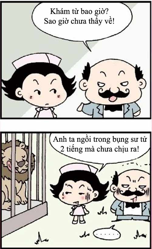 Truyện tranh: Bác sĩ Đậu khám cho sư tử - 2