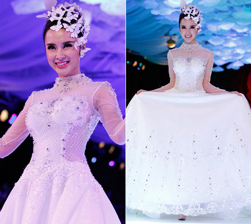 Nao lòng ngắm mỹ nhân Việt hóa cô dâu xinh đẹp - 14