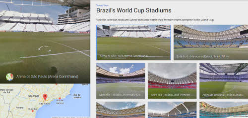 Ngắm 12 sân bóng của World Cup 2014 qua Google Maps - 1