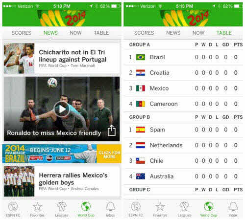 6 ứng dụng hay và miễn phí dành cho World Cup 2014 - 1