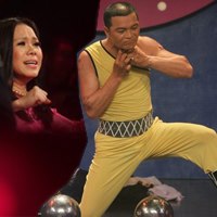 Phim - Thót tim xem "siêu nhân" móc vật nặng vào cổ