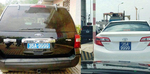 Xuất hiện 2 xế hộp cùng mang biển xanh “tứ quý tài” - 1