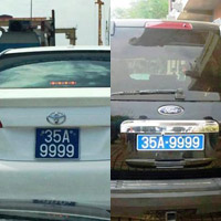 Tin tức trong ngày - Xuất hiện 2 xế hộp cùng mang biển xanh “tứ quý tài”