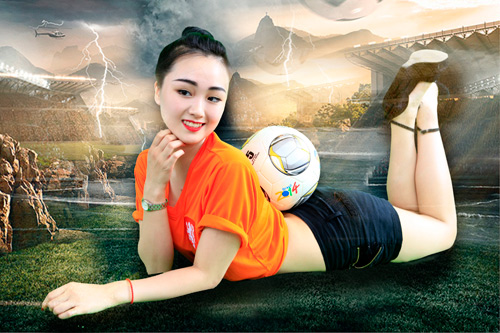 Thiếu nữ Việt chào đón mùa World Cup 2014 - 1