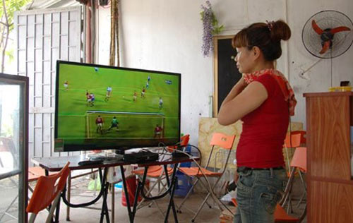 Nông dân Việt hồ hởi sắm loa đài, màn hình khủng chờ bóng lăn - 1