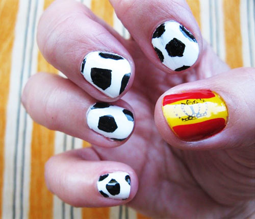 Thể hiện tình yêu World Cup qua mẫu nail - 7