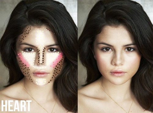 Học mỹ nhân cách đánh sáng tối cho từng khuôn mặt - 2