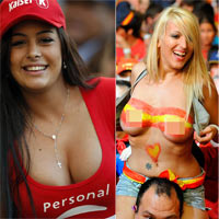 Bí quyết mặc đẹp - Những cô gái "nổi như cồn" nhờ hâm mộ bóng đá