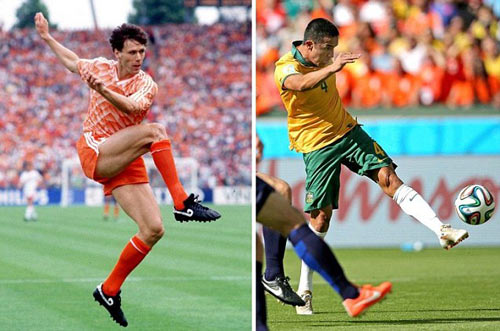 Tim Cahill tái hiện siêu phẩm của Van Basten - 2