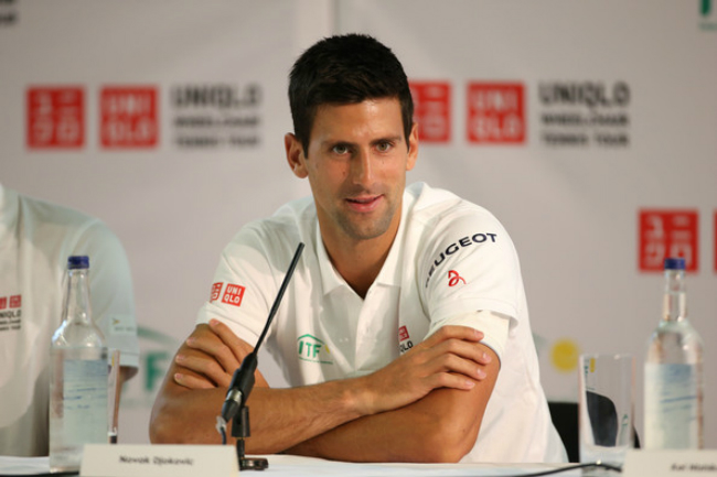 Djokovic trong buổi họp báo trước sự kiện The Boodles Tennis (diễn ra vào hôm nay 20/6, giờ địa phương ở Anh), nhằm làm nóng trước Wimbledon.
