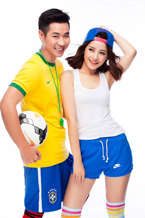 Chi Pu eo thon cổ vũ “cỗ xe tăng Đức” - 4