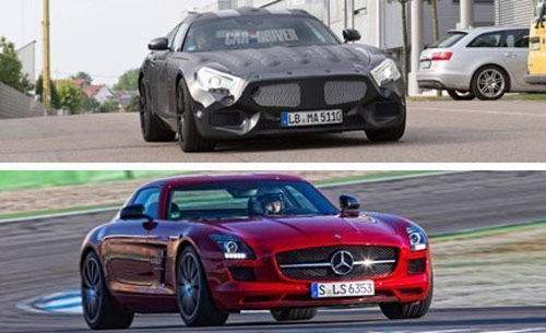 Mercedes GT AMG thay thế "siêu xe cánh chim" lộ diện - 2