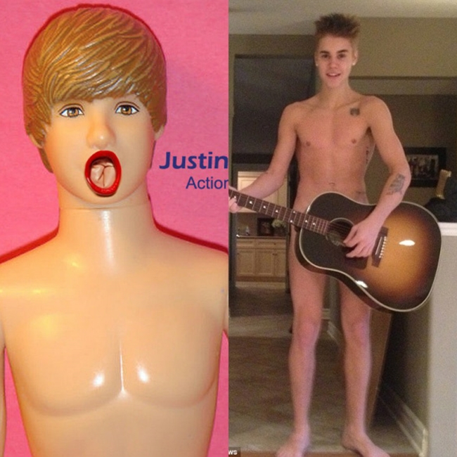 Nhiều ngôi sao nổi tiếng đã được lấy hình ảnh để làm búp bê tình dục. Justin Bieber từng được làm búp bê tình dục y hệt mình với tên gọi Jus-in Beaver.
