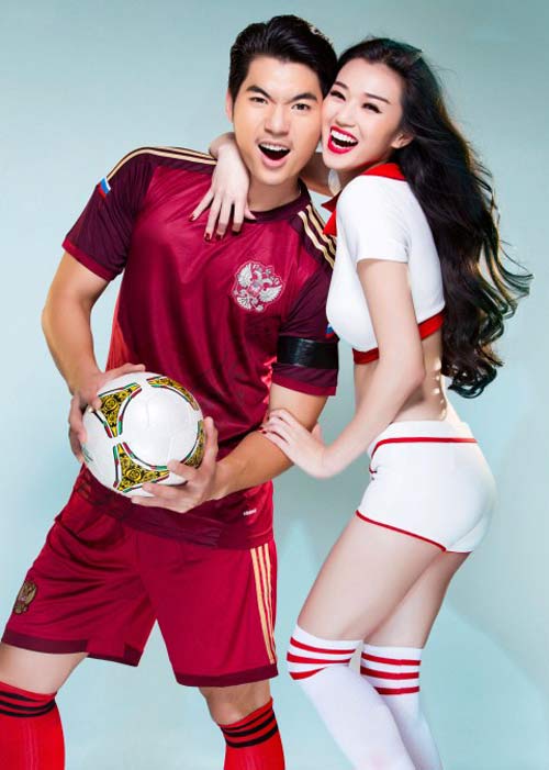 Khánh My bốc lửa cổ vũ World Cup - 5