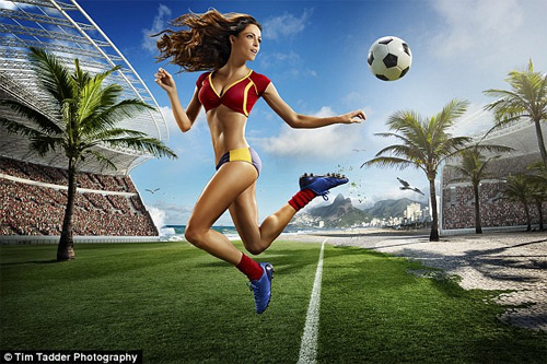 Dàn chân dài nóng bỏng cháy hết mình vì bóng đá - 9