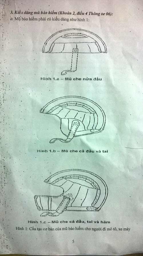 Đội mũ bảo hiểm “rởm”: Chắc chắn sẽ bị phạt - 3