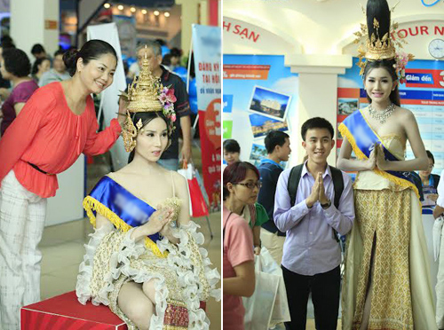 Mẫu chuyển giới Thái Lan làm “nóng” hội chợ Việt - 1